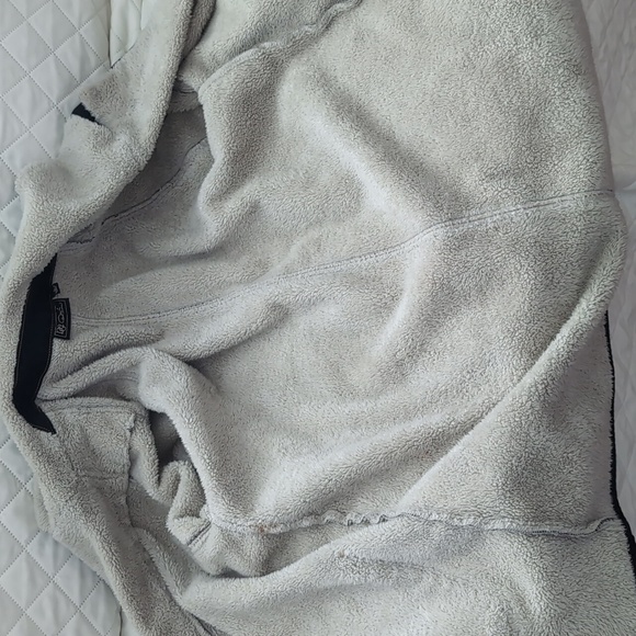 DG2 Black/ Cream Women's Sherpa Coat,Black Wash Size L. - Picture 7 of 11